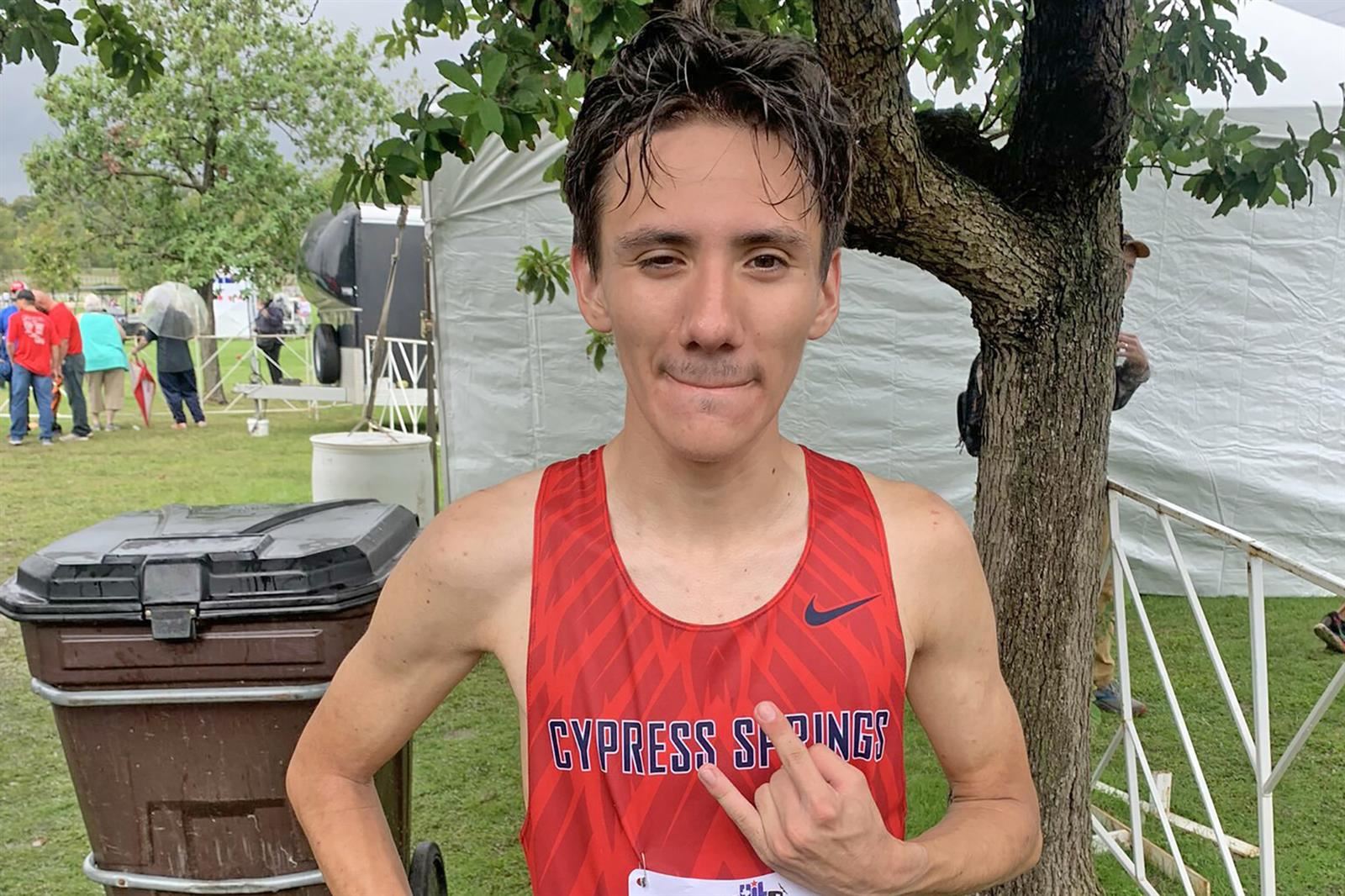 Cypress Springs junior Manny Vela placed 72nd overall with a time of 16:47.20 at the UIL Cross Country State Championships.